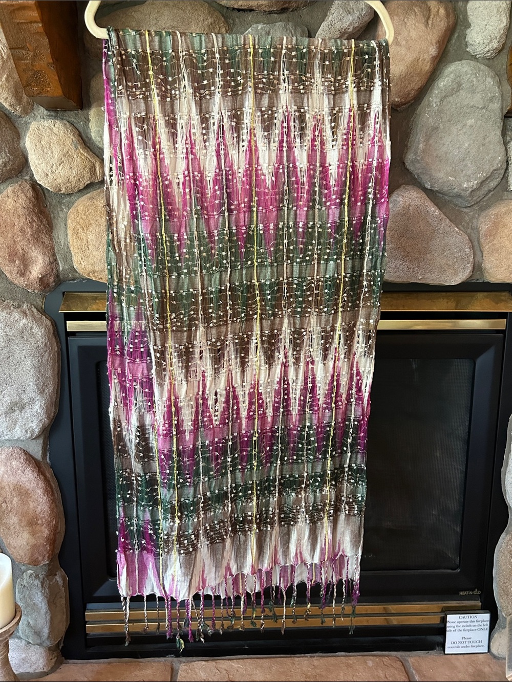 Trades of Hope Multi Gauzy Thready Open-Weave Lightweight Scarf, Long